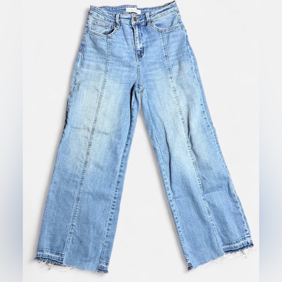 Flying Monkey Denim - Flying Monkey High Rise Wide Leg Front Seam Jeans F5374M size 28